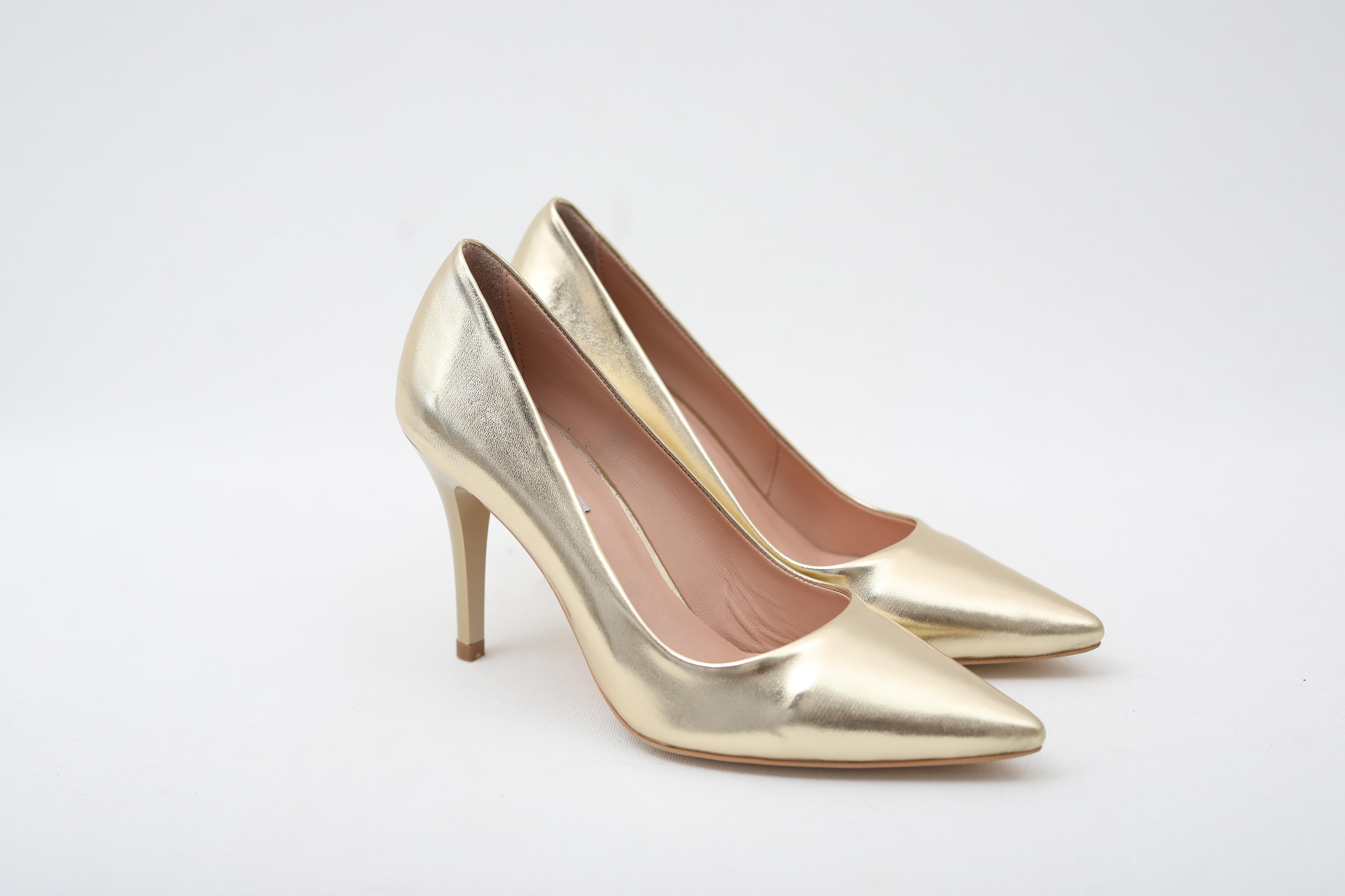 GOLD EL YAPIMI STİLETTO