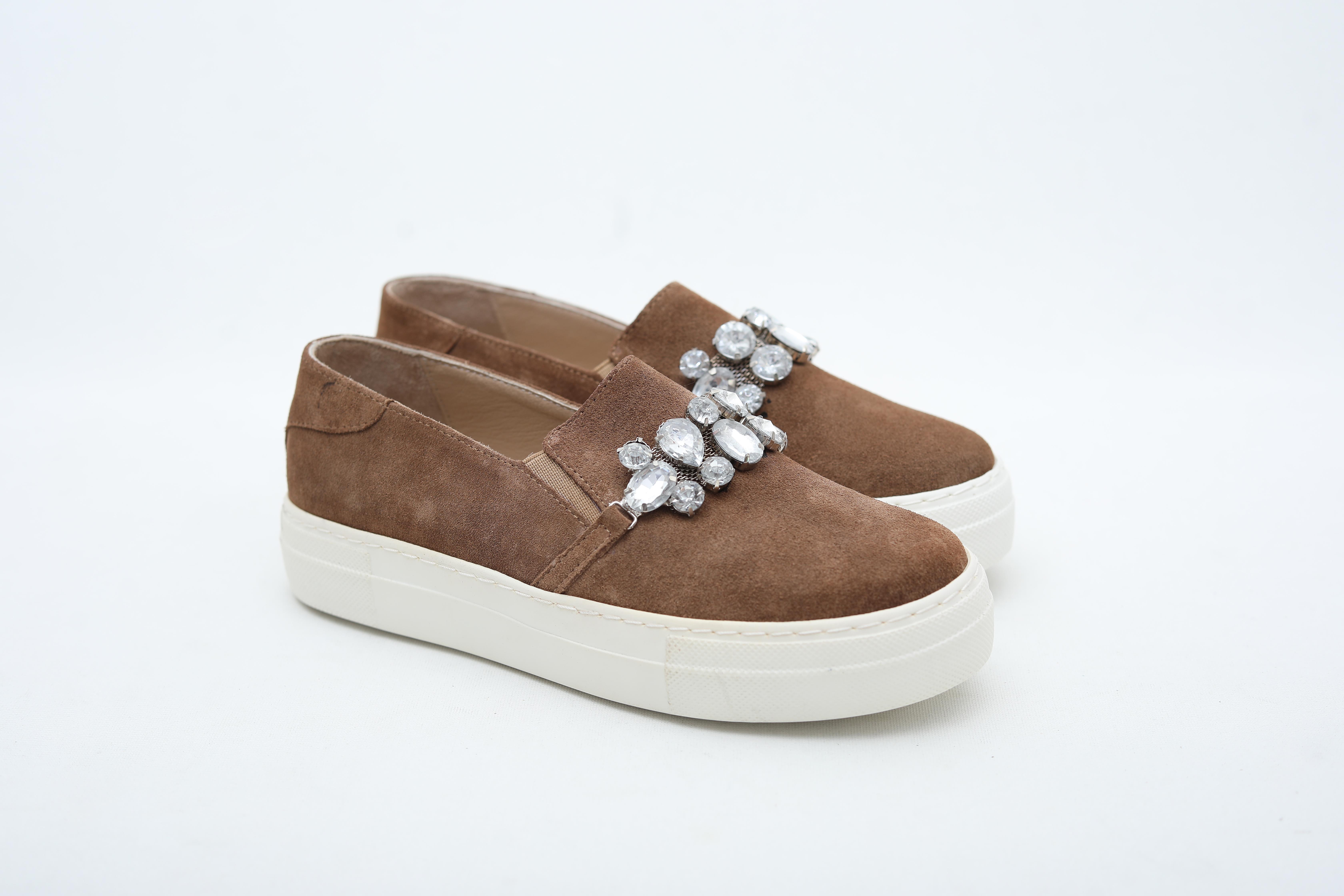 SİGARO TAŞLI HAKİKİ DERİ SNEAKER