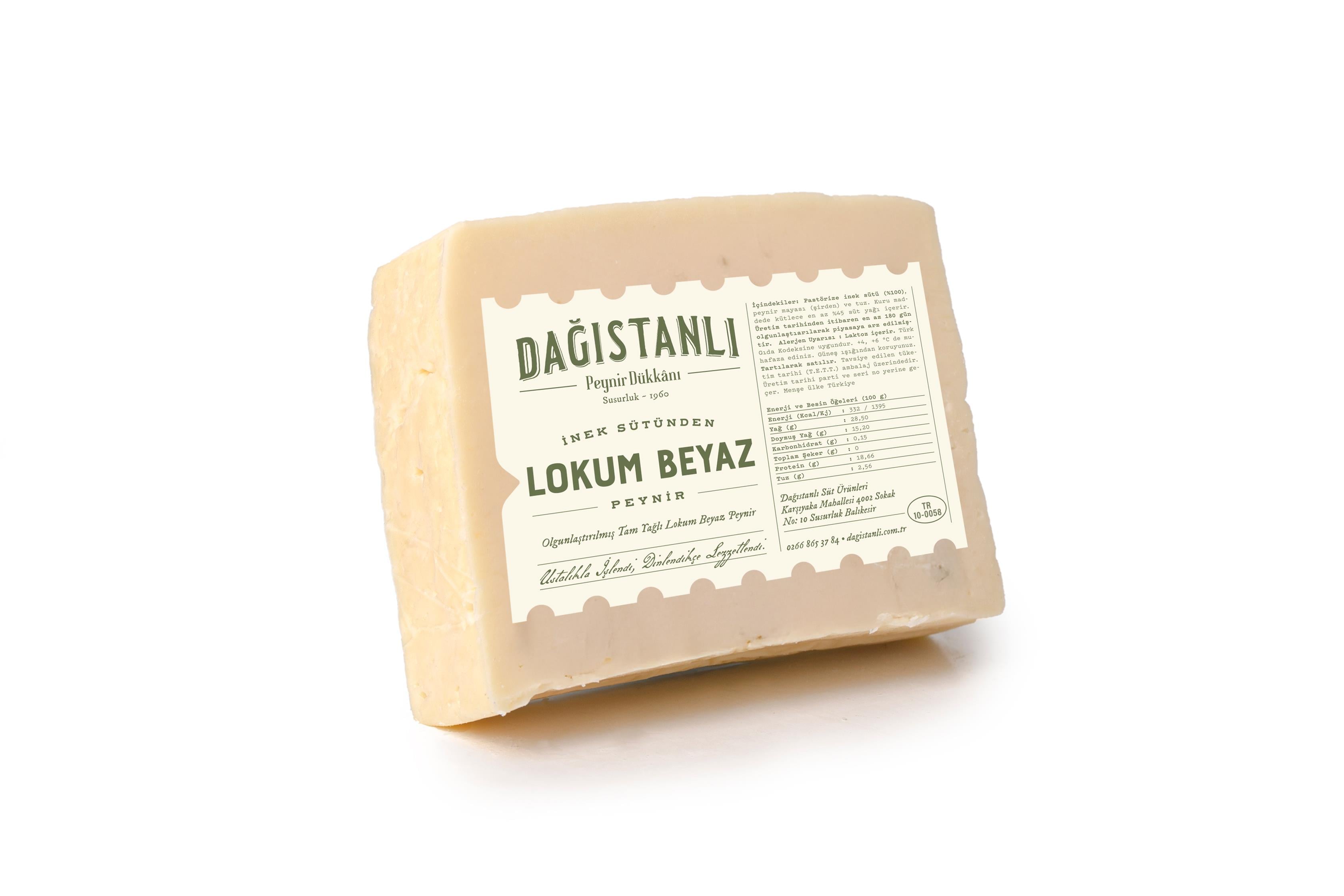 Tam Yağlı İnek Sütlü Lokum Beyaz Peynir(350GR)