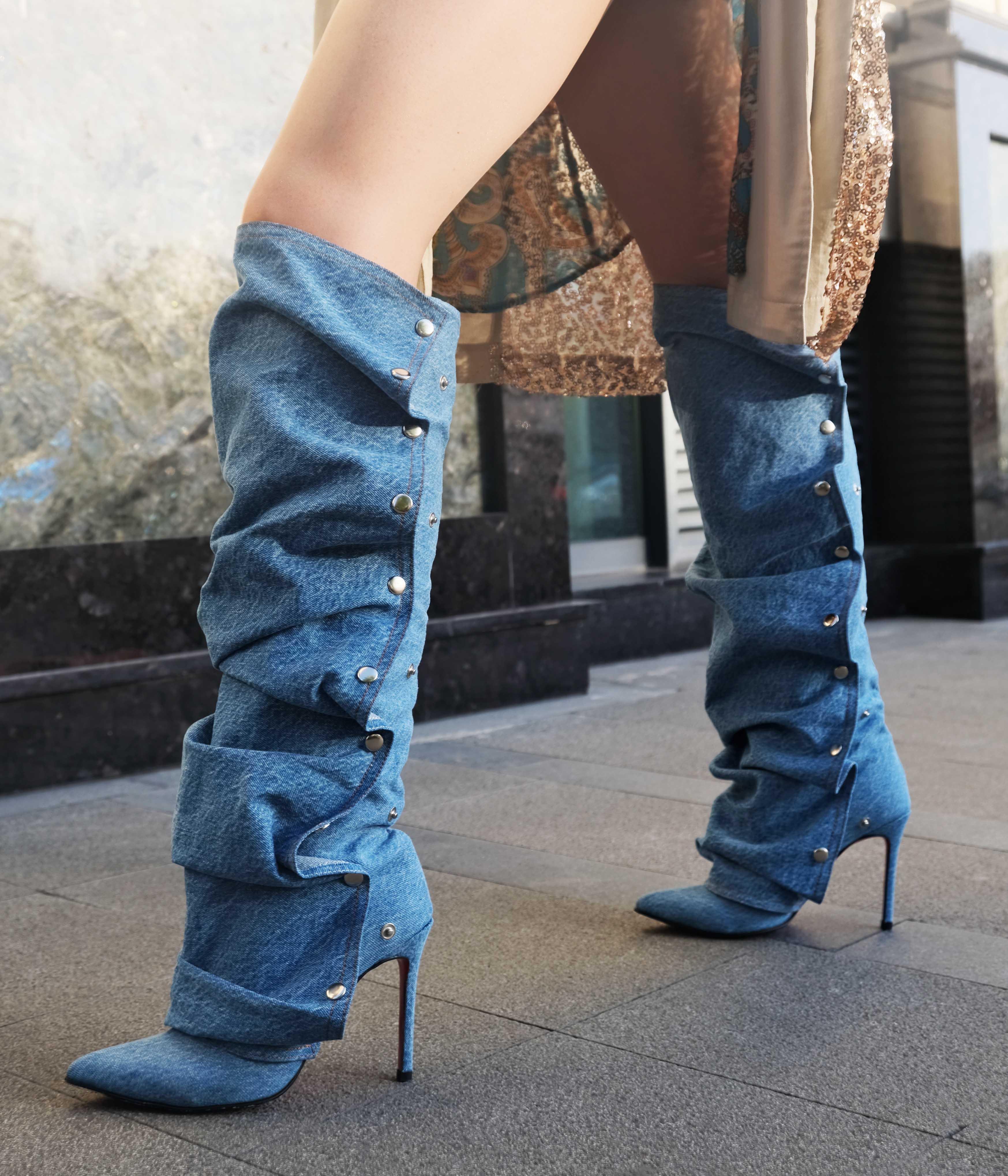 Carmelo Denim Çizme 
