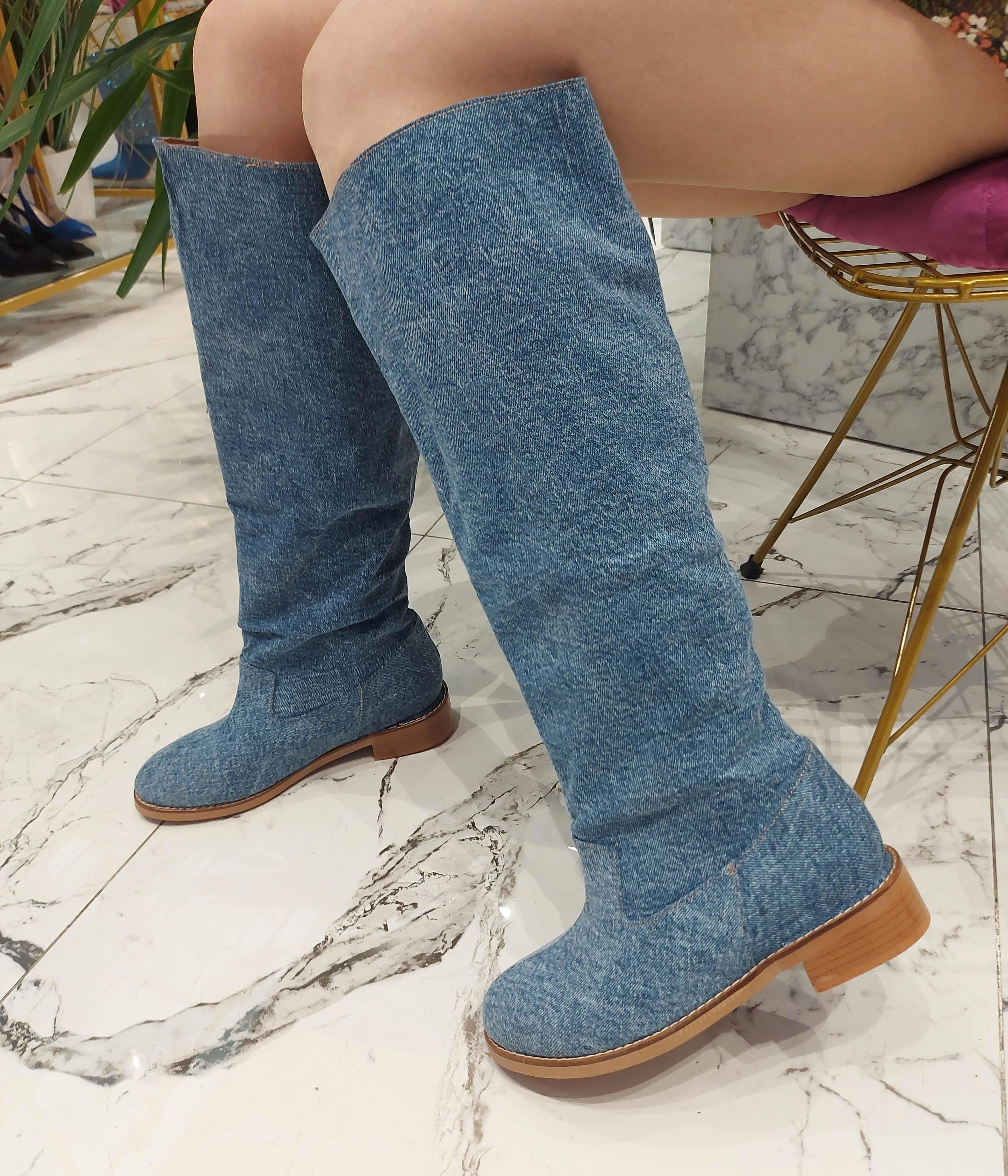 CAROL Denim  Çizme 