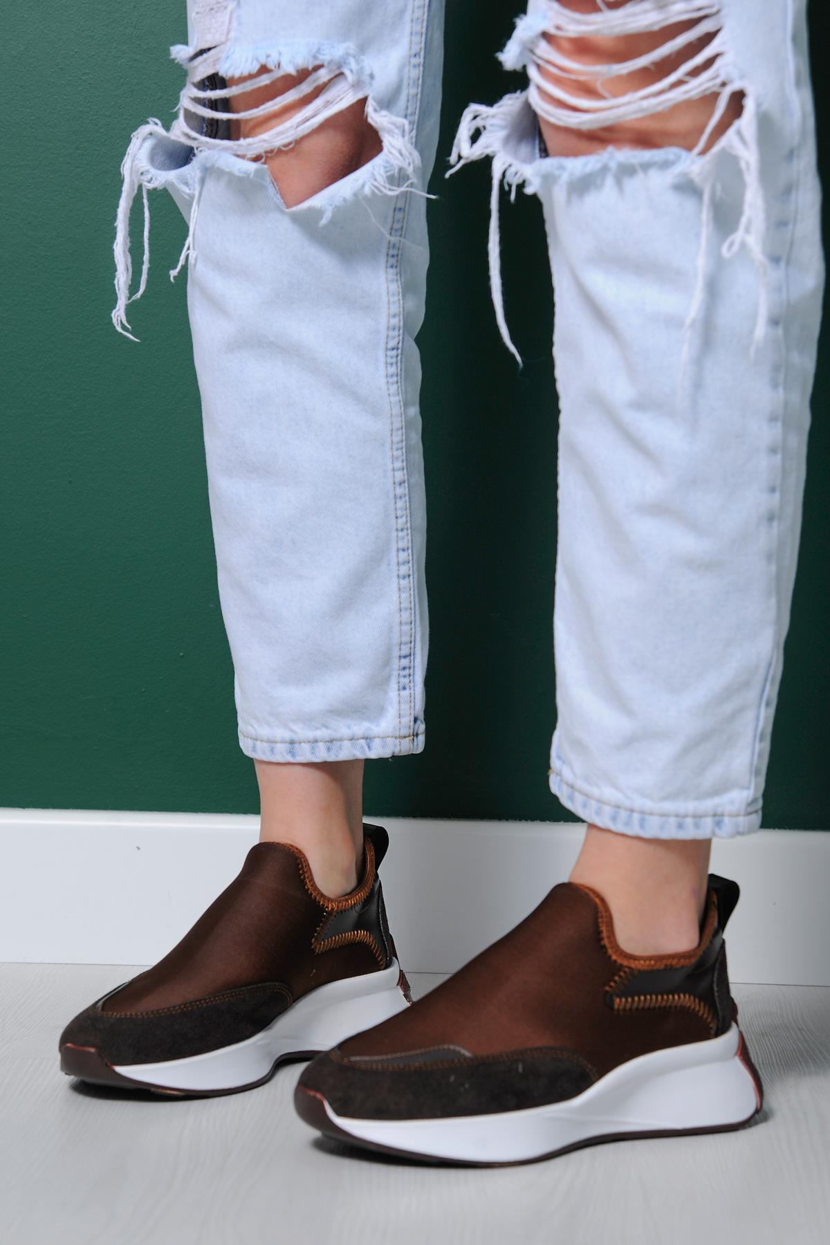 Efso Kahverengi Sneakers 