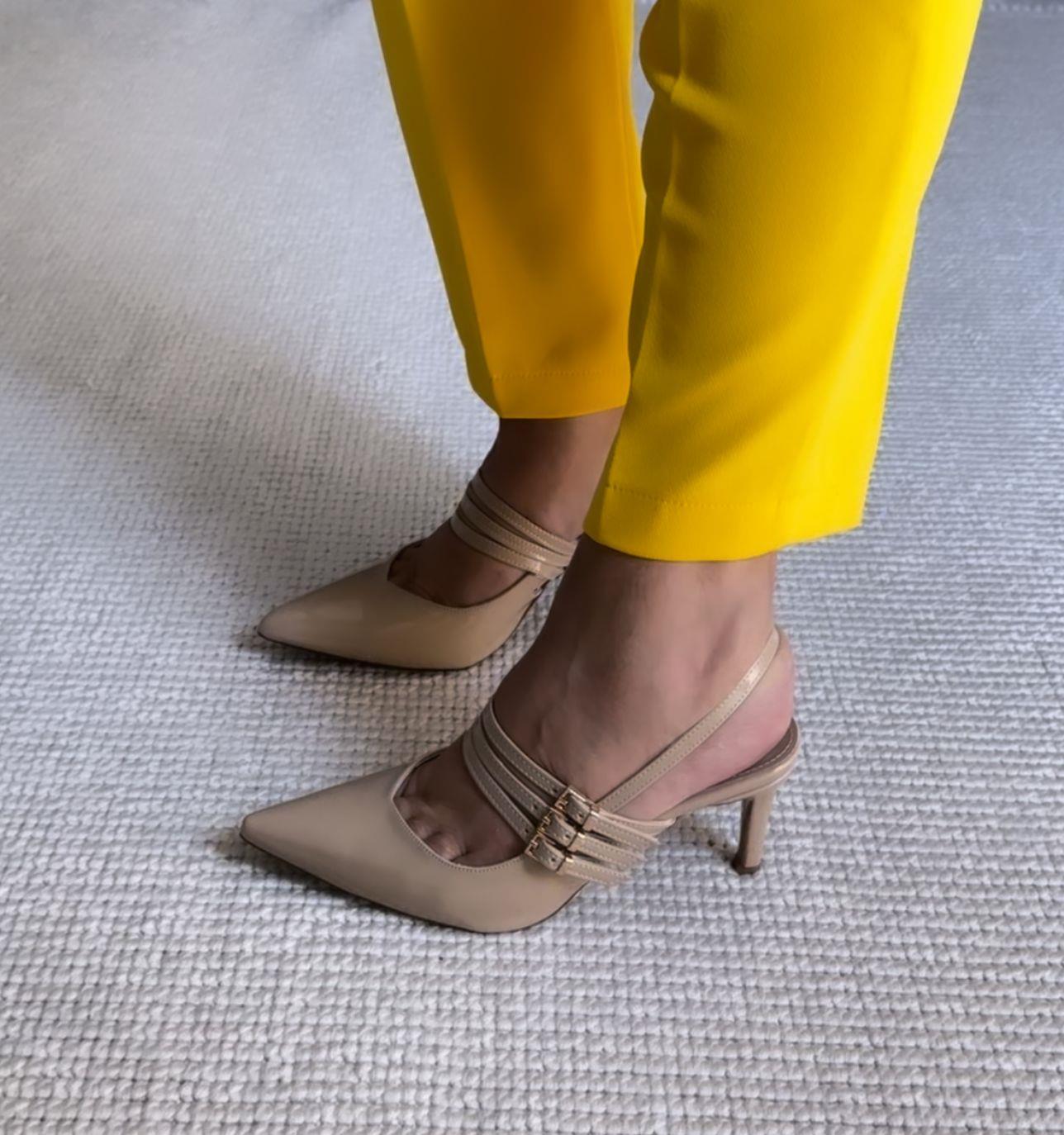 Martina Ten Sivri Burun Stiletto Sandalet