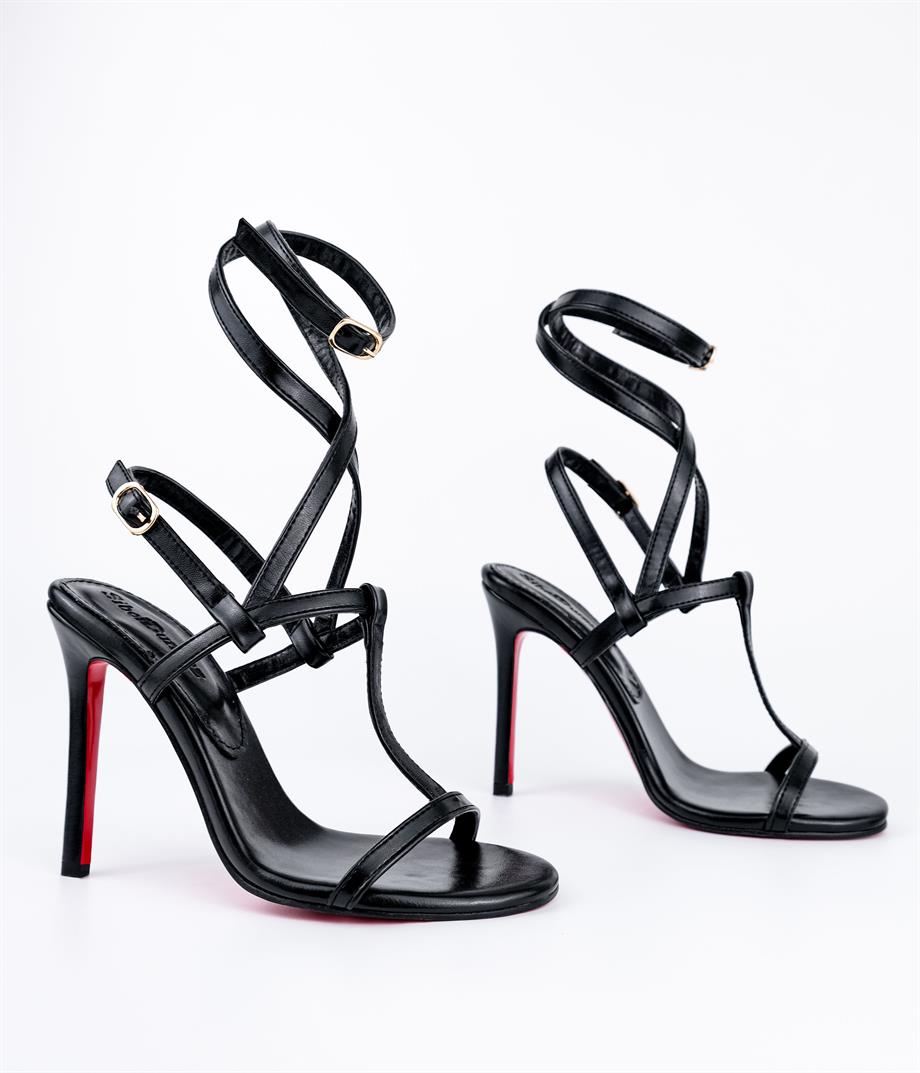 Patrick Siyah Sandalet 