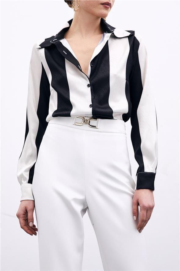 Aksesuar Detaylı Pantolon - Ekru