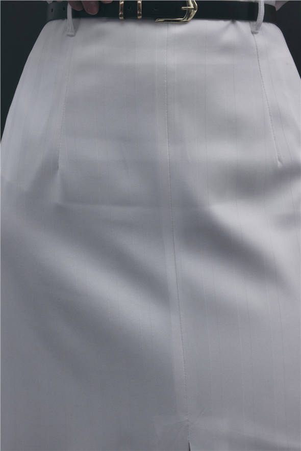 Anna Yırtmaçlı Etek - Ekru