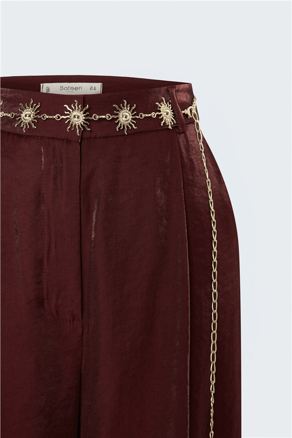Aura Pantolon - Bordo