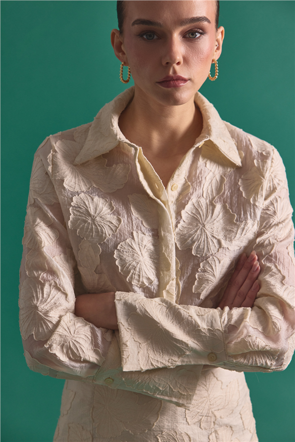 Belica Gömlek - Bej