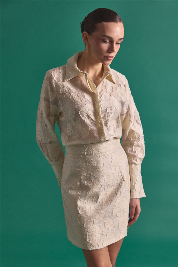 Belica Gömlek - Bej