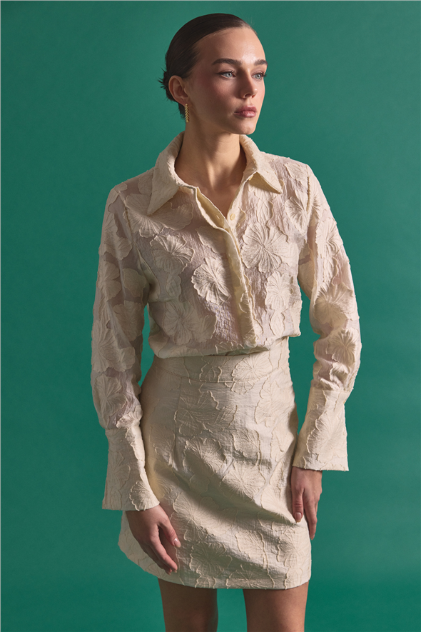 Belica Gömlek - Bej