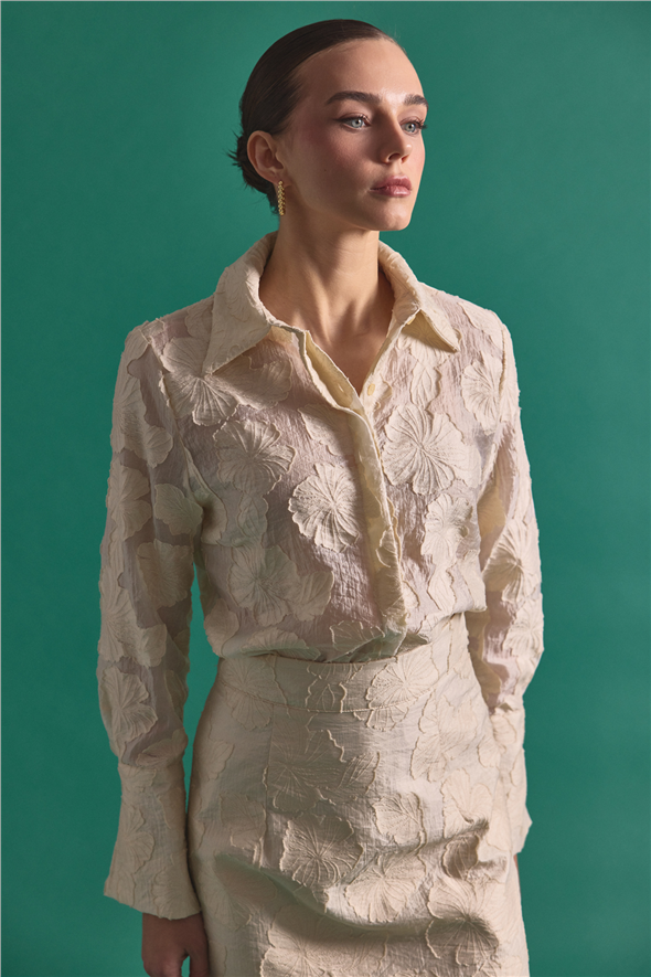 Belica Gömlek - Bej