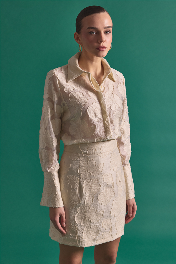 Belica Gömlek - Bej