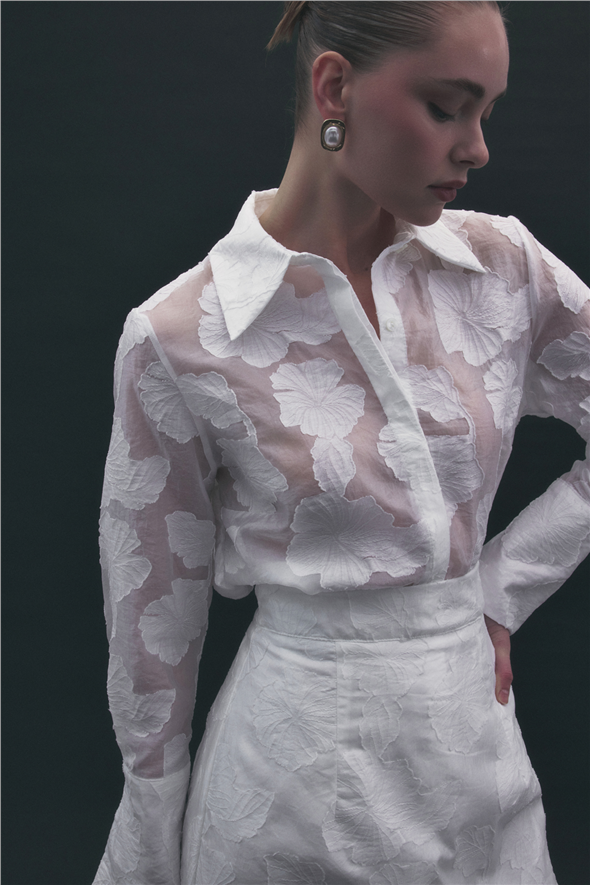 Belica Gömlek - Ekru