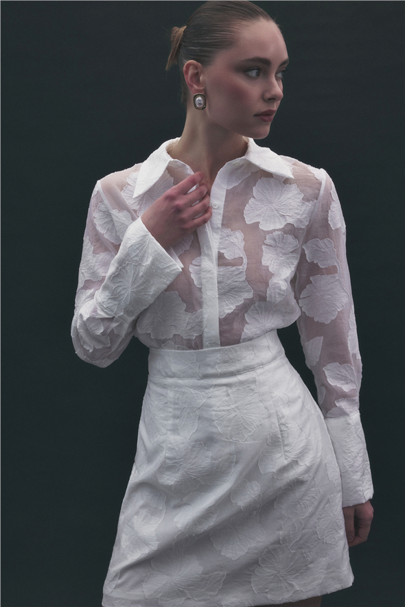 Belica Gömlek - Ekru