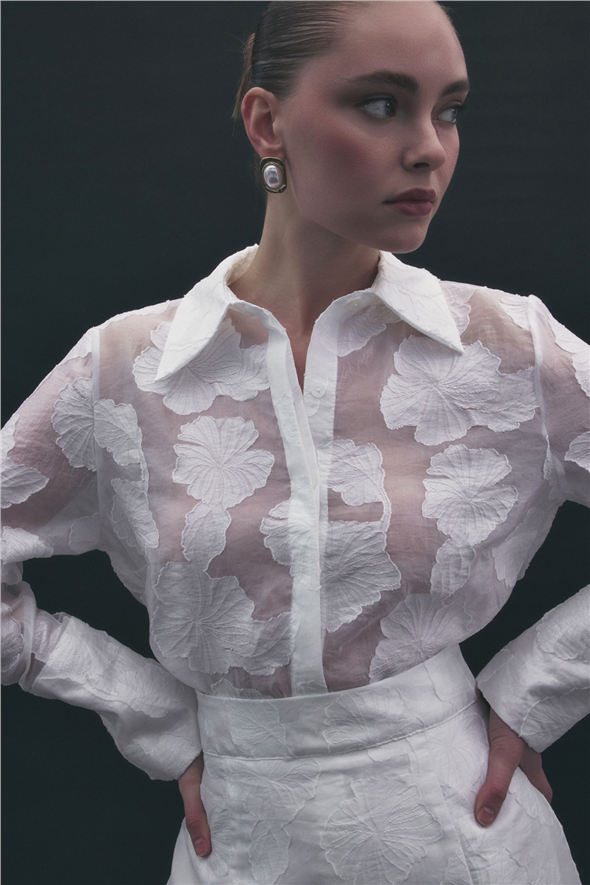 Belica Gömlek - Ekru