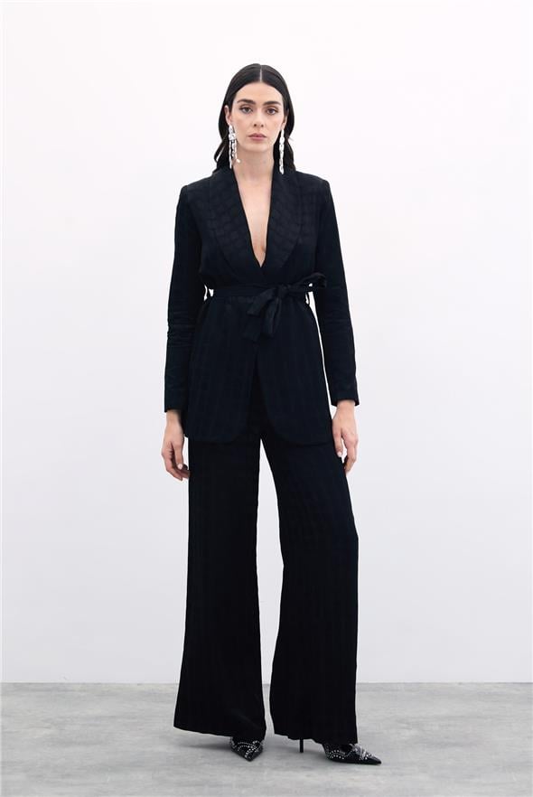 Bol Paça Pantolon - Siyah