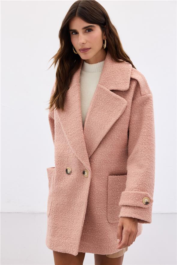 Buklet Kısa Kaban - Pudra