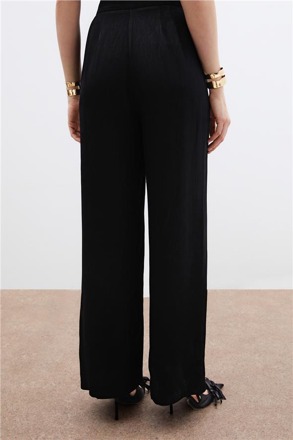 Cepli Bol Pantolon - Siyah