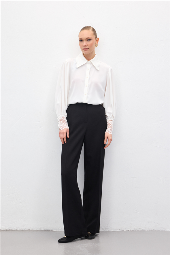 Cepli Klasik Pantolon - Siyah