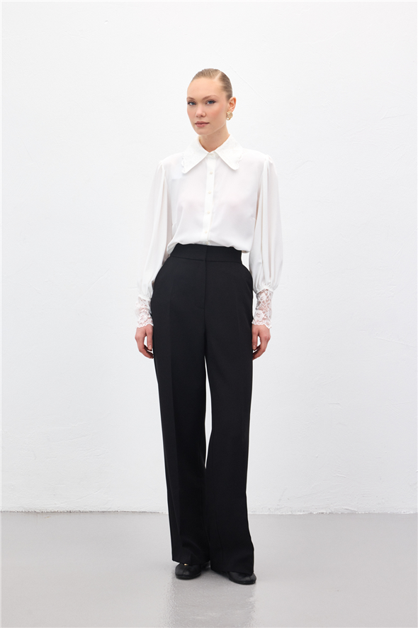 Cepli Klasik Pantolon - Siyah