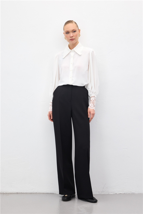 Cepli Klasik Pantolon - Siyah