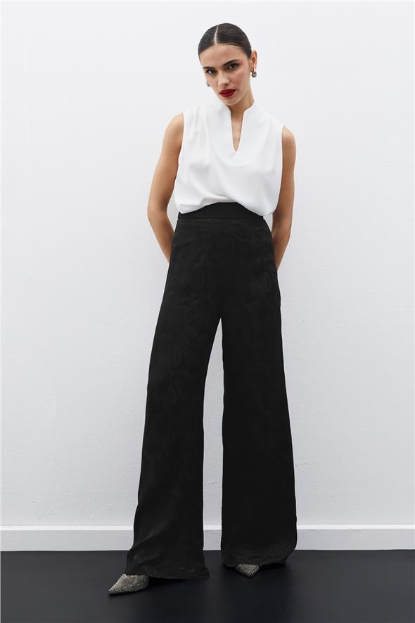 Hakim Yaka Kolsuz Bluz - Ekru