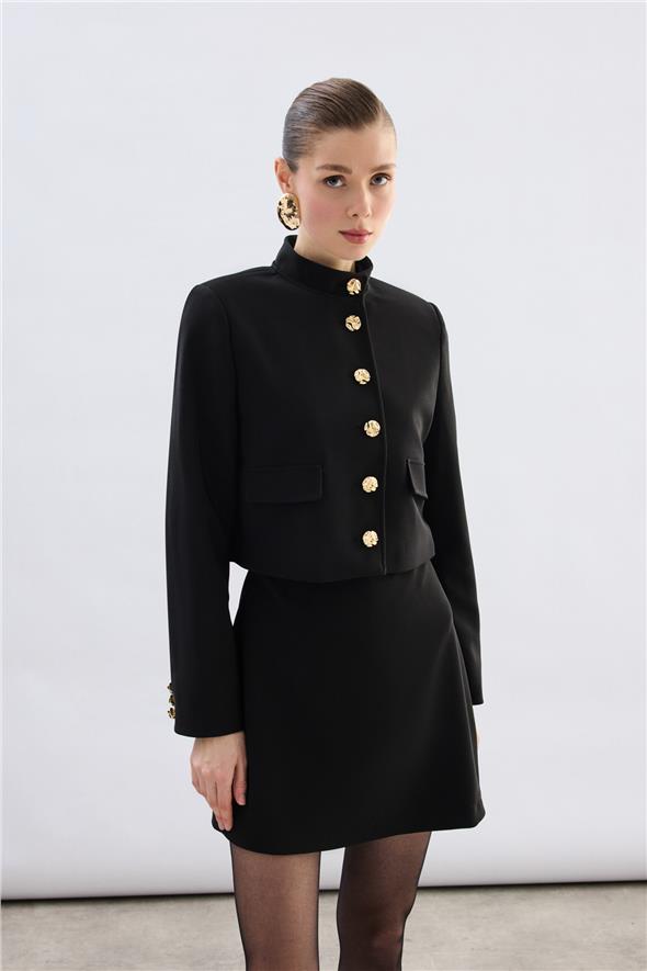 Kısa Şort Etek - Siyah