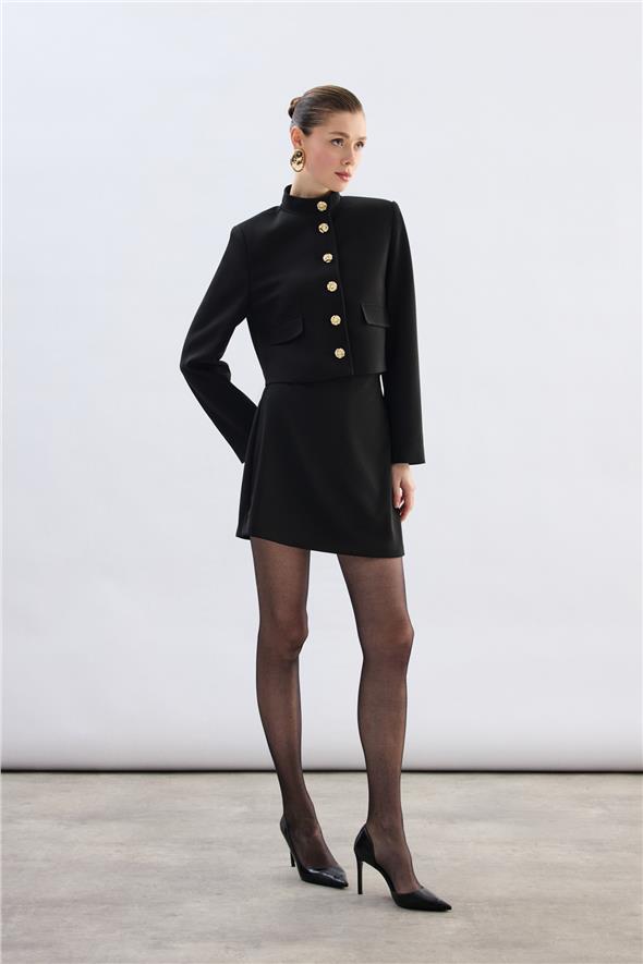 Kısa Şort Etek - Siyah