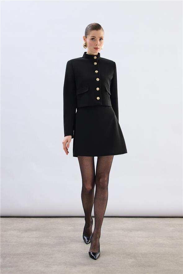 Kısa Şort Etek - Siyah