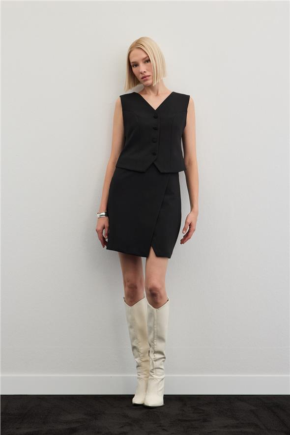 Klasik Yelek - Siyah