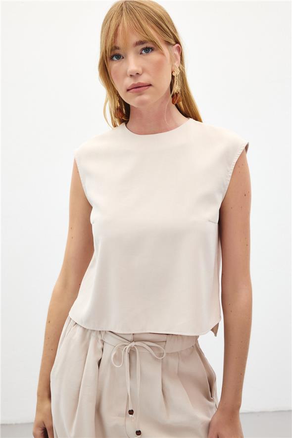 Kolsuz Salaş Bluz - Taş