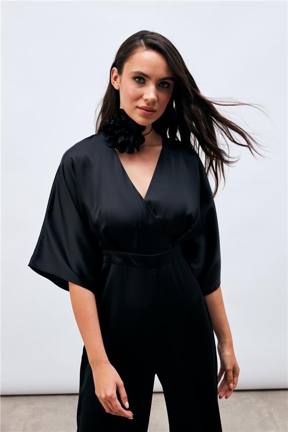 Kruvaze Salaş Tulum - Siyah