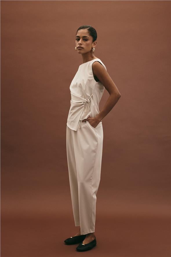 Lena Havuç Pantolon - Taş