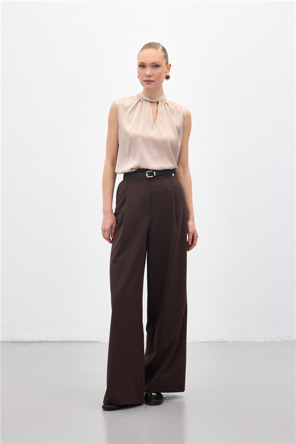 Lena Palazzo Pantolon - Kahve