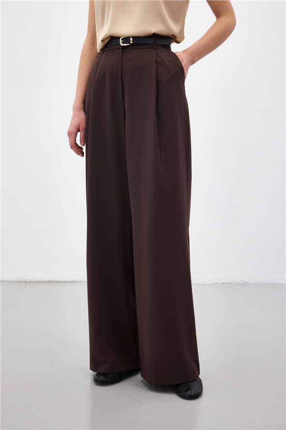 Lena Palazzo Pantolon - Kahve