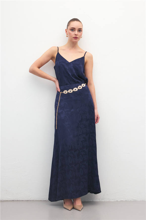 Lior Uzun Etek - Lacivert