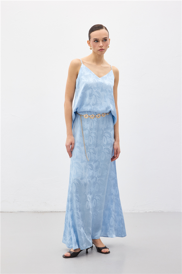 Lior Uzun Etek - Mavi