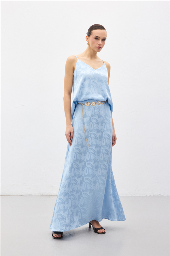 Lior Uzun Etek - Mavi