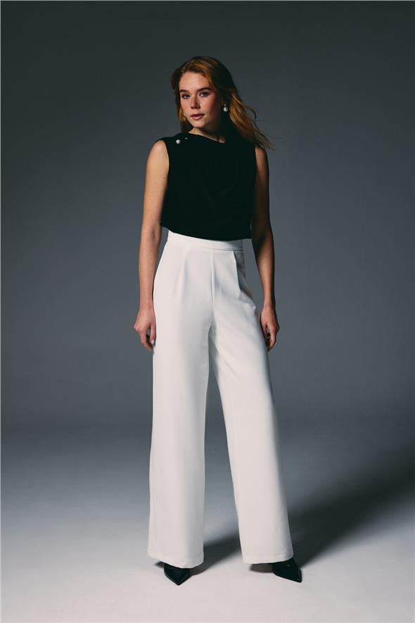 Palazzo Pantolon - Ekru