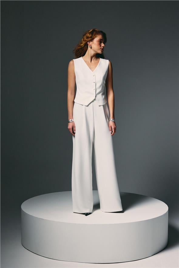 Palazzo Pantolon - Ekru