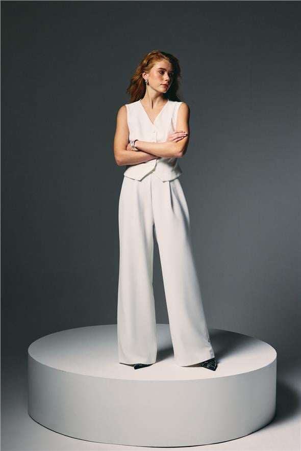 Palazzo Pantolon - Ekru