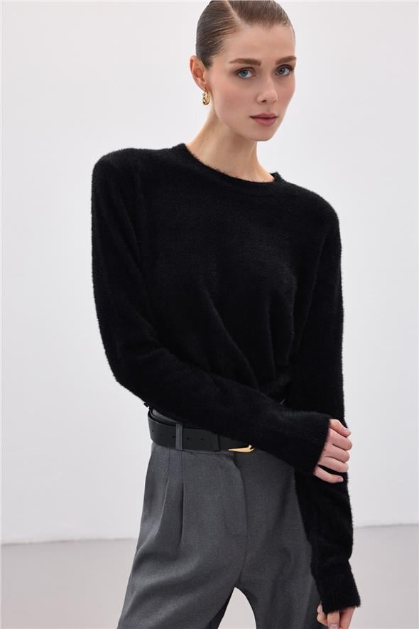 Sakallı Triko - Siyah