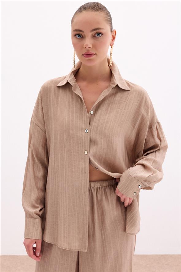 Salaş Gömlek - Camel