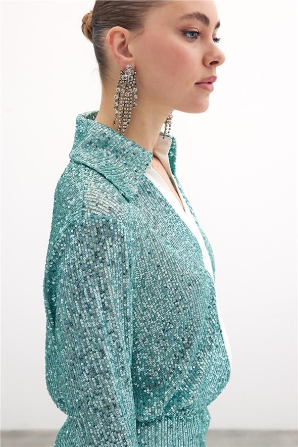 Salaş Payet Gömlek - Mint