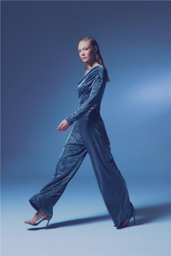 Simli Salaş Pantolon - Antrasit