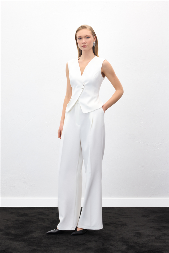 Sofia Palazzo Pantolon - Ekru