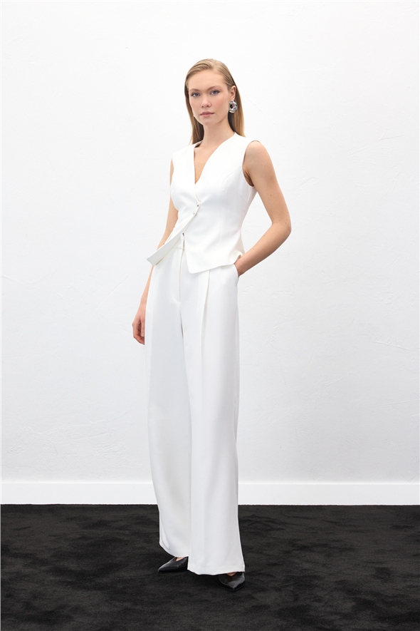 Sofia Palazzo Pantolon - Ekru