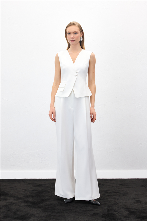 Sofia Palazzo Pantolon - Ekru