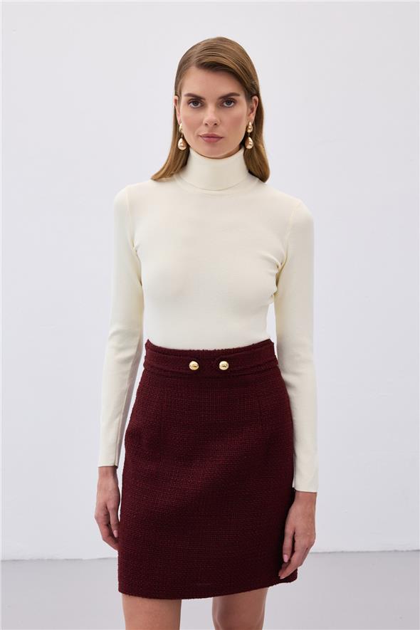 Tam Balıkçı Triko - Ekru