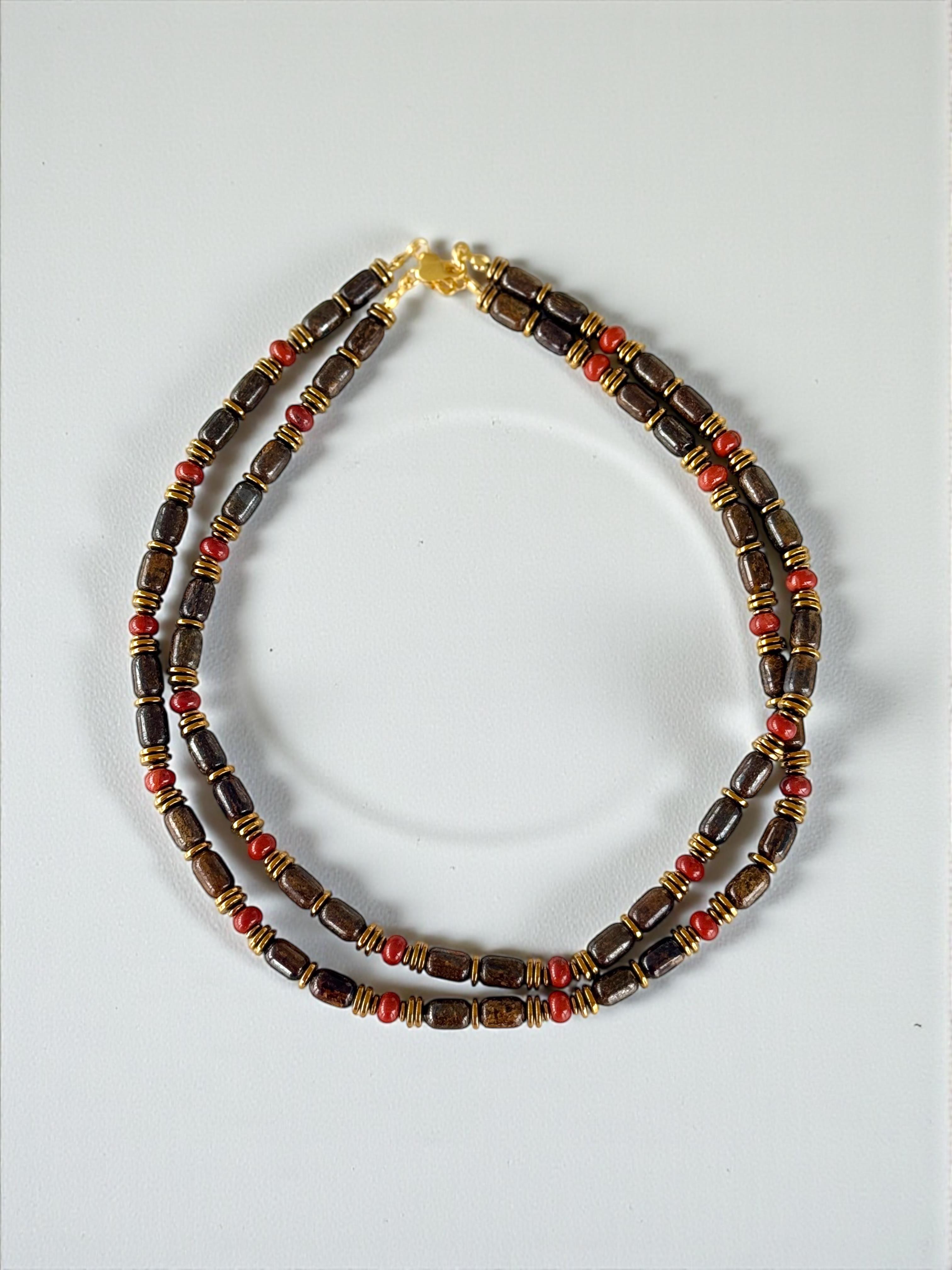 Bronzit & Jasper Kolye